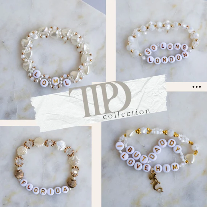 Friendship bracelet Eras Tour Taylor Swift - The Tortured Poets Department collection