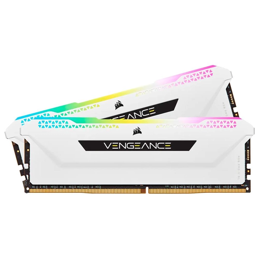 Memória Corsair Vengeance RGB PRO SL, 16GB (2x8GB), 3200MHz, DDR4, CL16, Branco - CMH16GX4M2E3200C16W