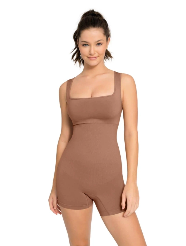 Square Neck Shapewear Jumpsuit