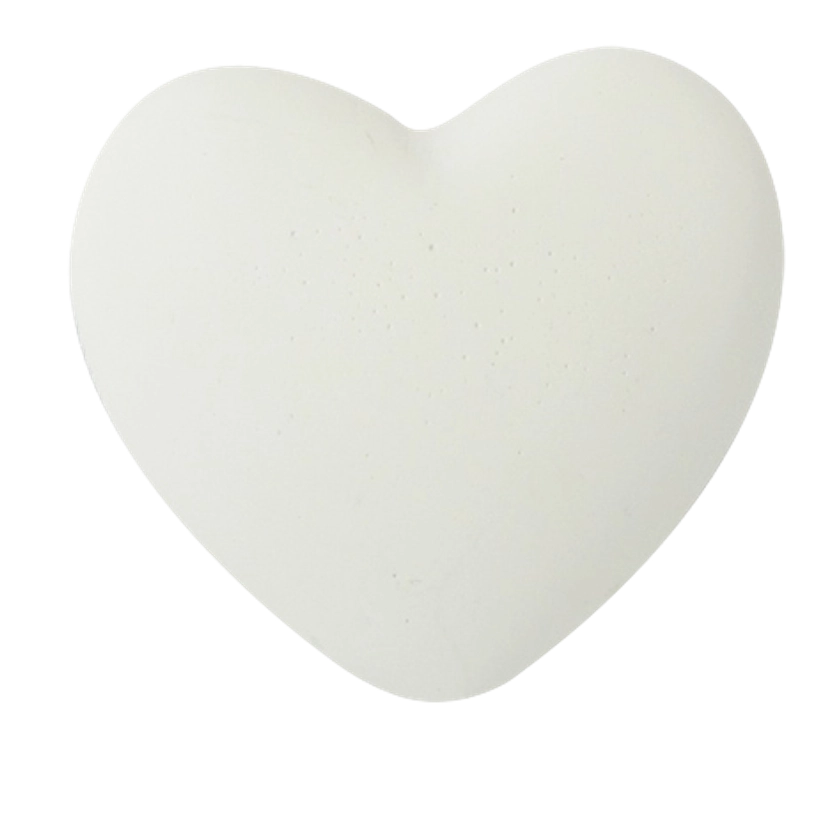 Galet diffuseur coeur blanc crème