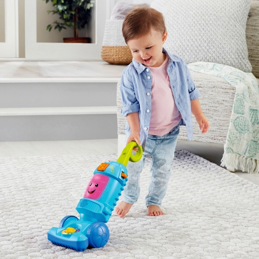 Fisher-Price Laugh & Learn Light Up Toy Vacuum | Smyths Toys UK