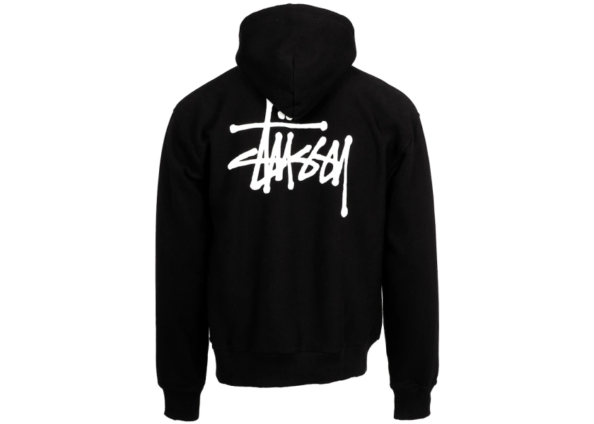 Sweat à capuche Stüssy standard noir