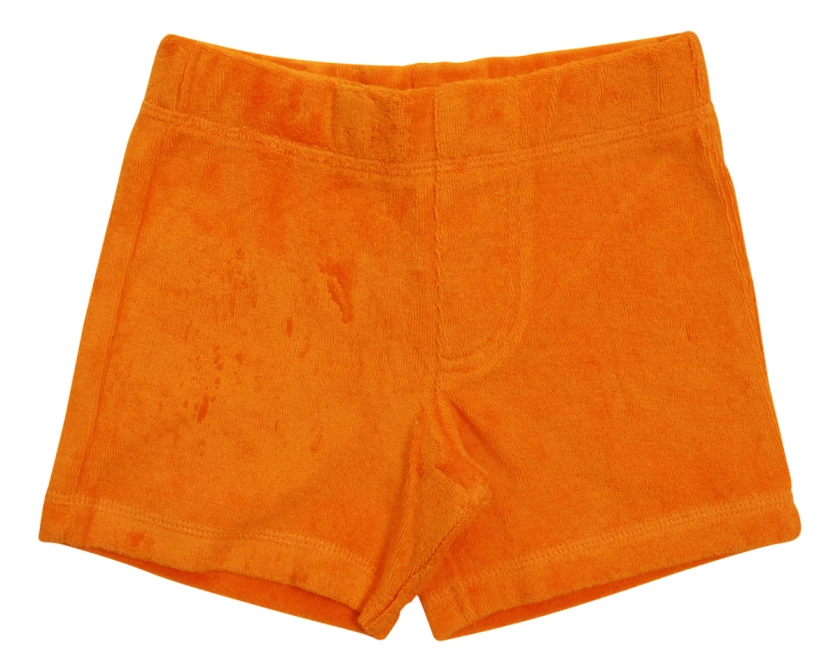 Marigold Orange Terry Shorts