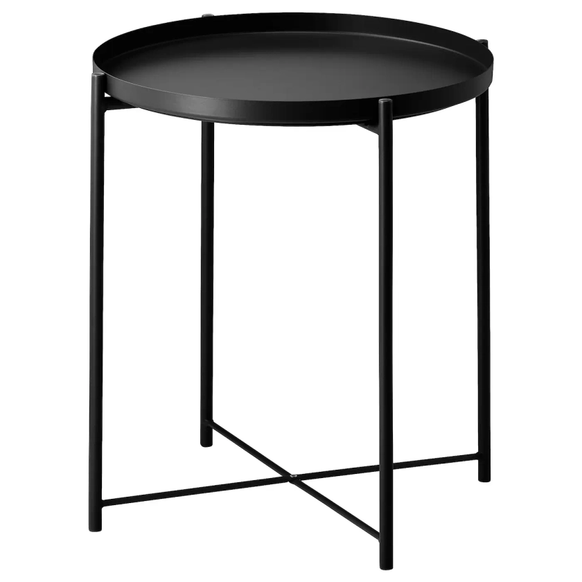 GLADOM Table/plateau, noir, 45x53 cm - IKEA