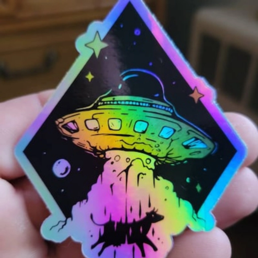 Ufo Sticker Vinyl Car Decal Glass Bumper - Temu