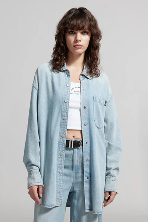 Light Blue Tencel Denim Shirt