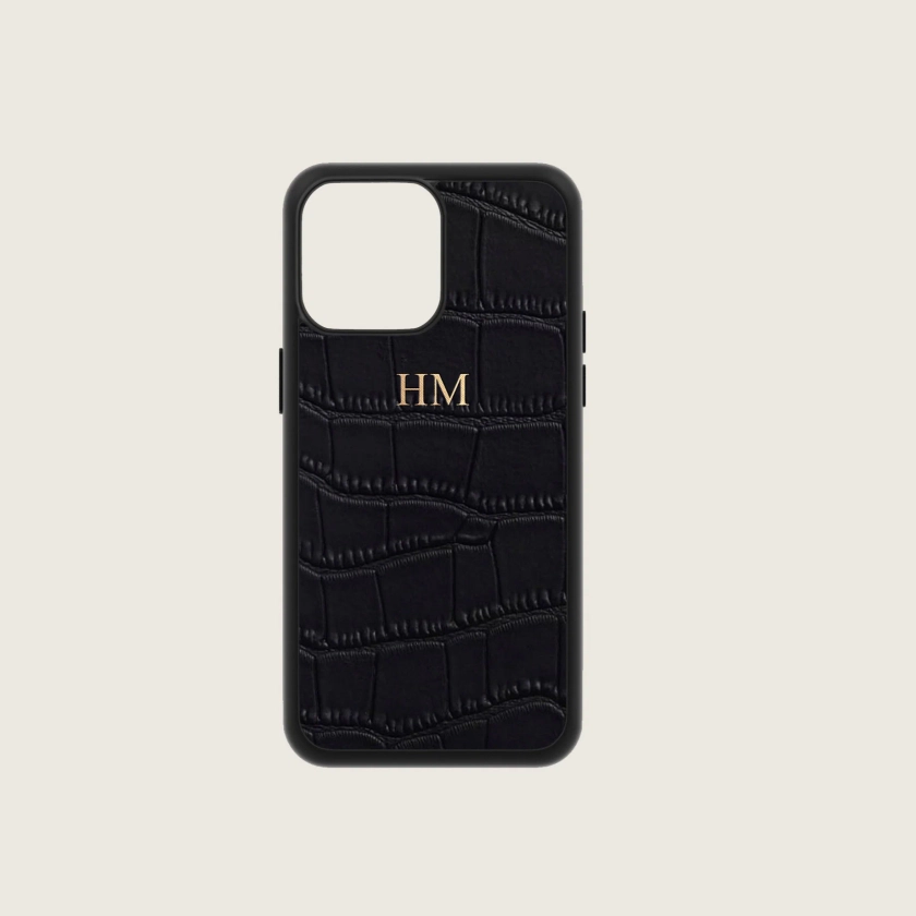 Personalised Croc Black Phone Case