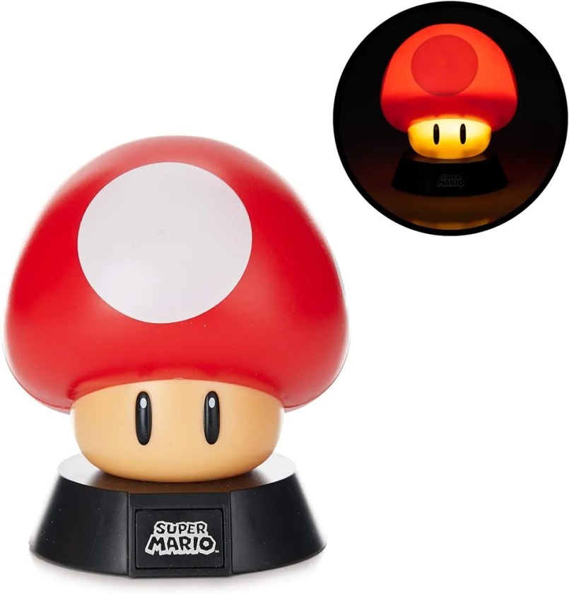 Super Mario PP4375NN Mini Lampe, Plastique, 50 W, Multicolore