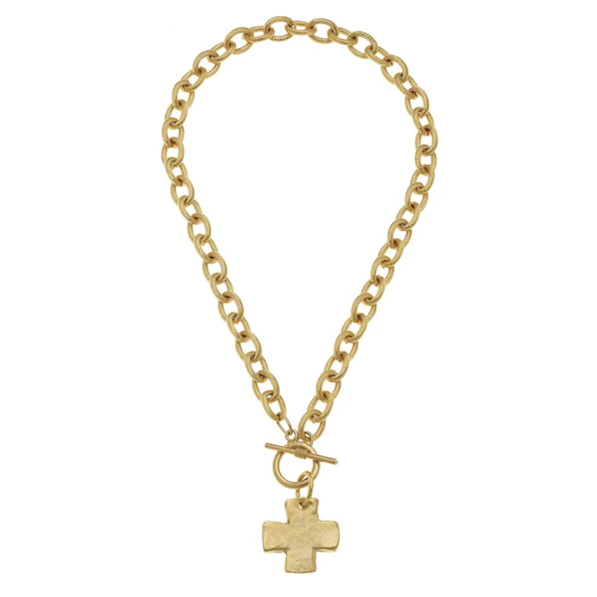 Cross Toggle Necklace