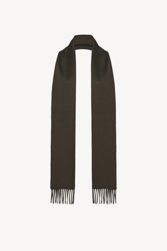 Viktor Scarf Brown in Cashmere – The Row