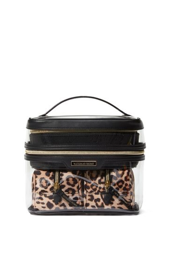 Luxe Leopard Brown 4 in 1 Makeup Bag