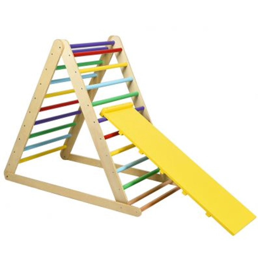 Wooden Climbing Ladder with Ramp for Kindergarten or Home