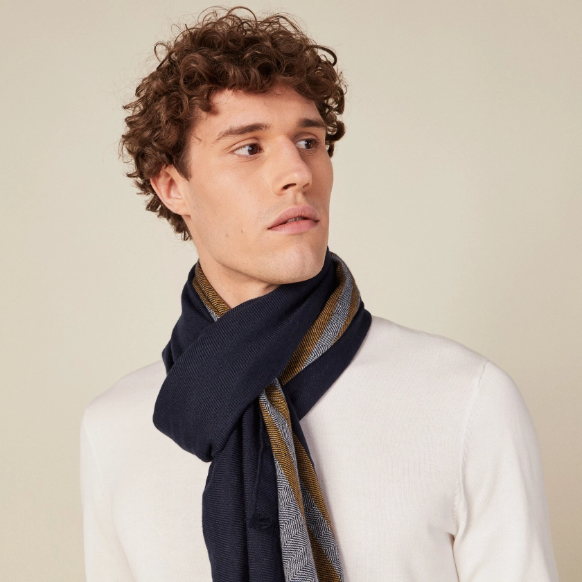 Foulard bleu marine homme | Bonobo