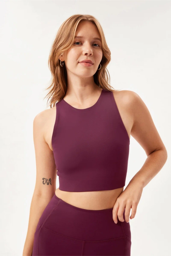 Plum Dylan Tank Bra — Girlfriend Collective