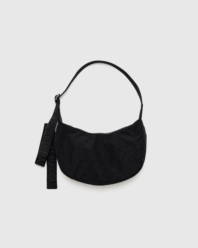 Small Nylon Crescent Bag Black 37" - Baggu