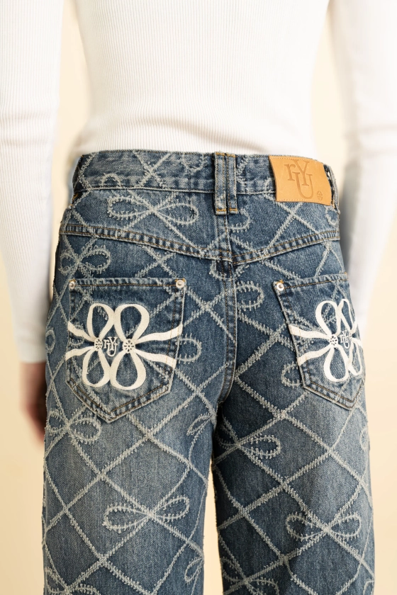 Tori Bow Denim Pants