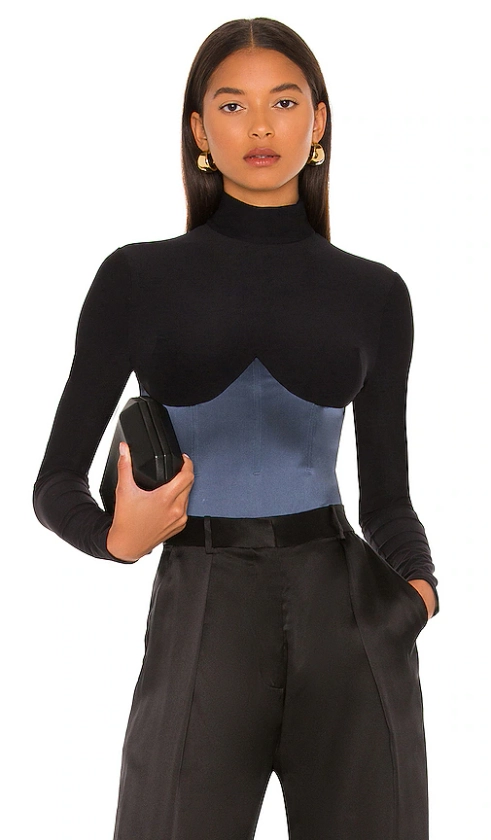 Mock Neck Long Sleeve Bodysuit