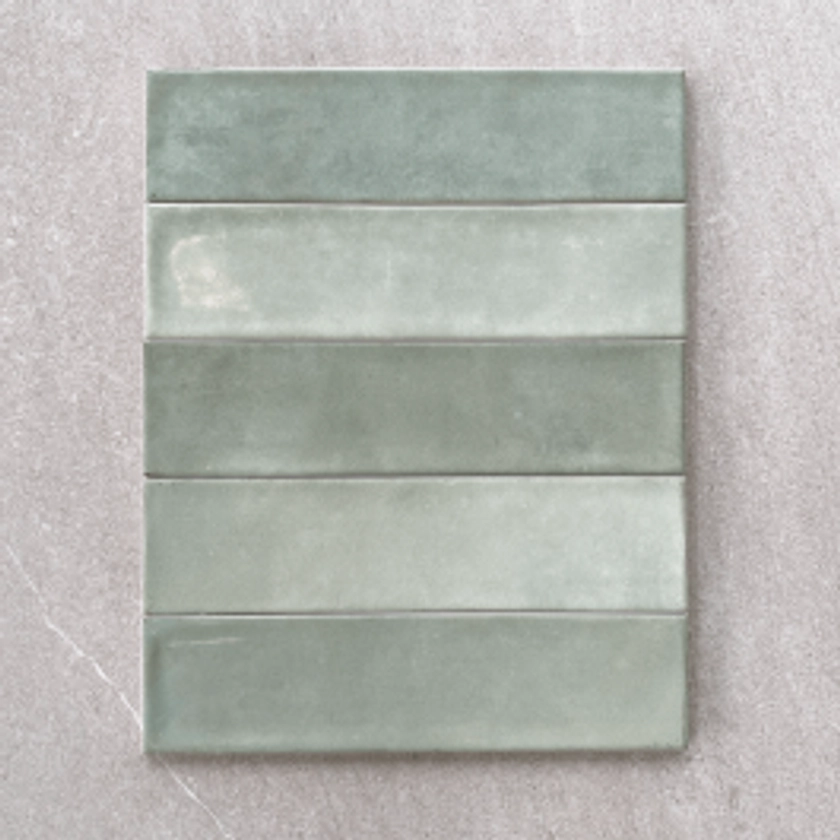 Vienna Sage Green Brick Wall Tiles