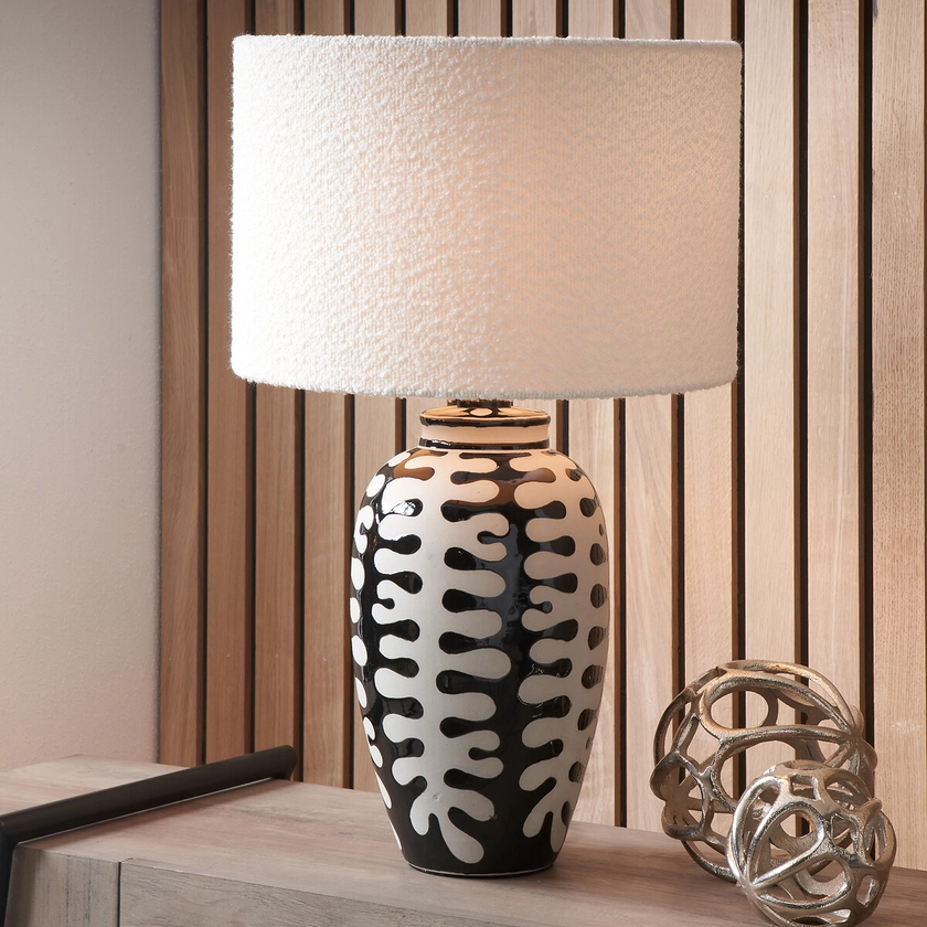 Tall Coral Ceramic Table Lamp Base