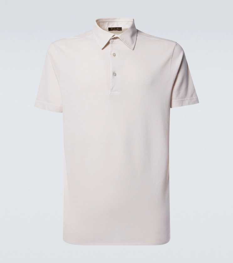 Cotton polo shirt in white - Loro Piana | Mytheresa