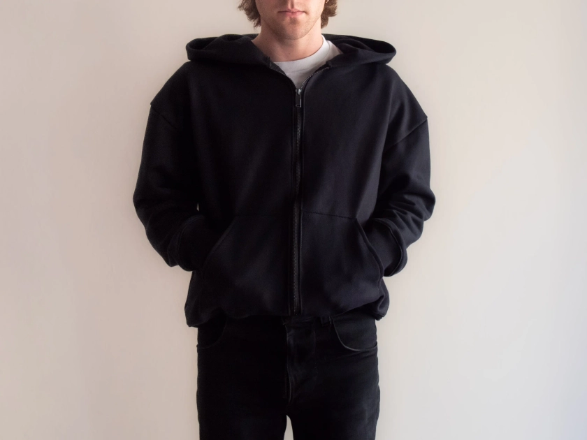 Zip Up Sweatshirt - Black | Kaló Soil