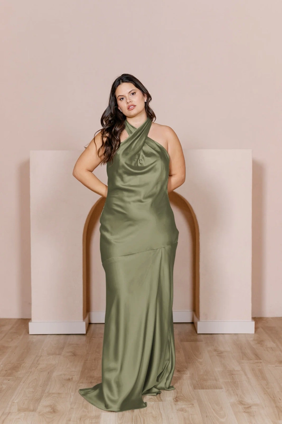 Athena Satin Dress