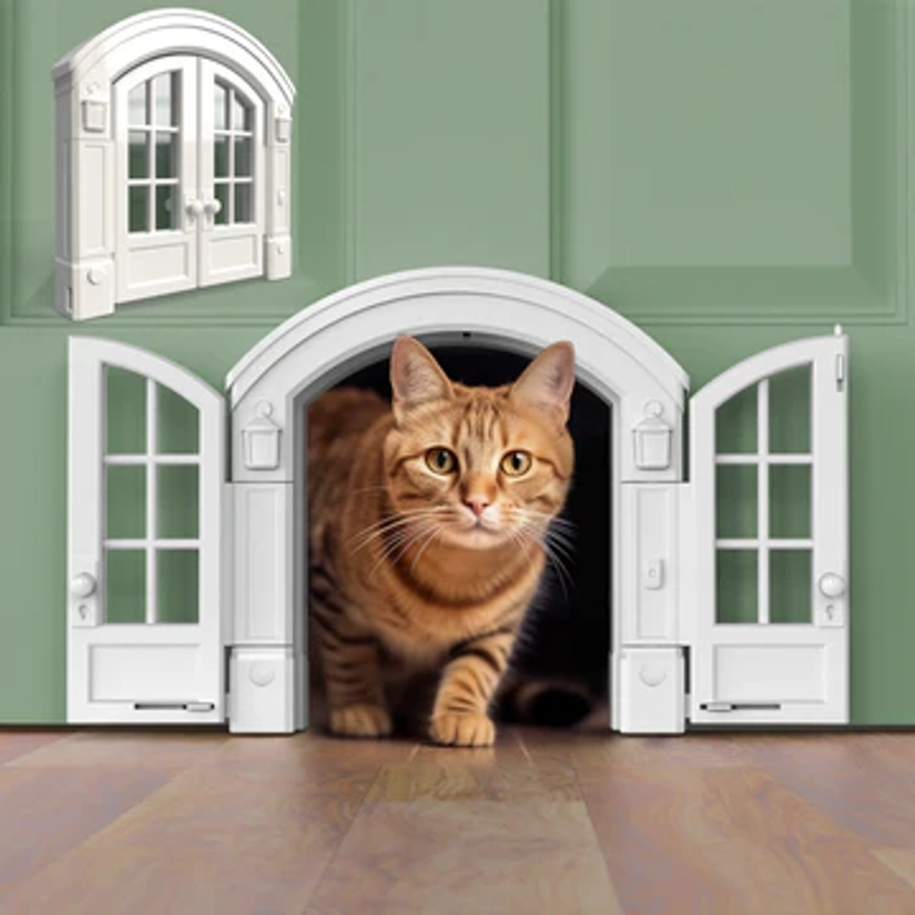 French Cat Door - Patented Cat Door for Interior Doors - Tres Chic