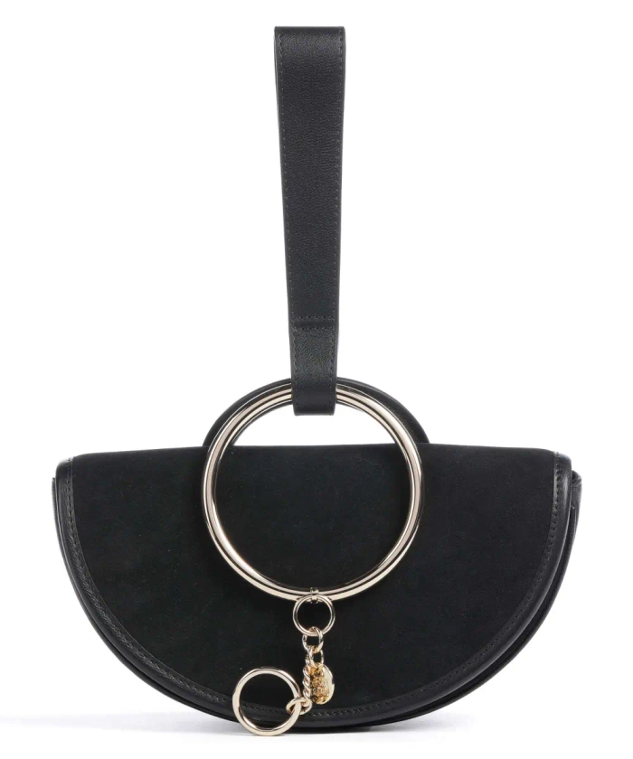 See by Chloé Mara Clutch bag grained cow leather, brushed cow leather black - CHS23WSC22820-001 | wardow.com
