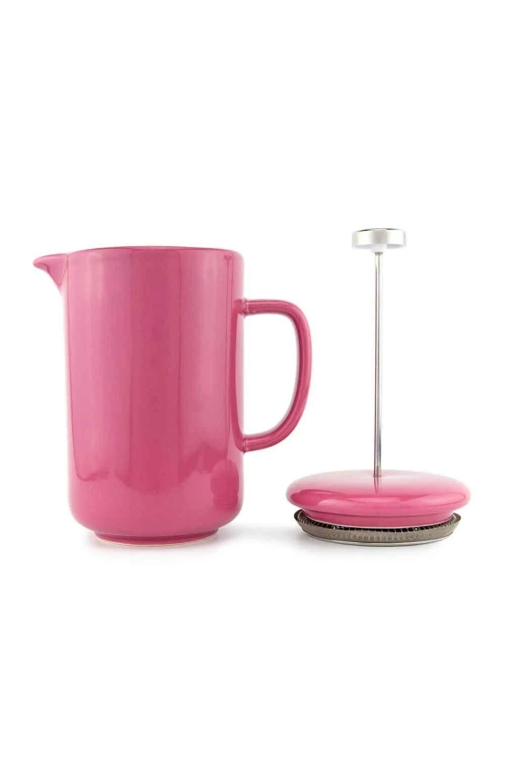 Cafetieres | 6 Cup Pink Ceramic French Press Cafetière | Upper Street Home