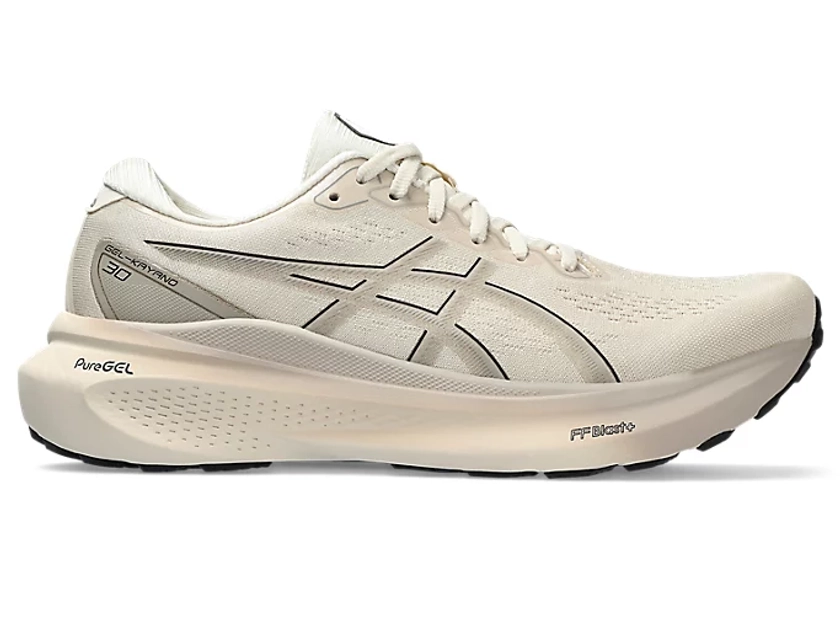 Men's GEL-KAYANO 30 EXTRA WIDE | Oatmeal/Black | Running Shoes | ASICS