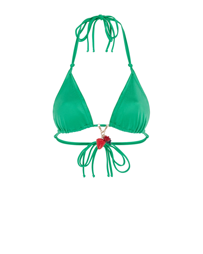 Berry Bikini Top in Green | By Agent Provocateur All Swimwear