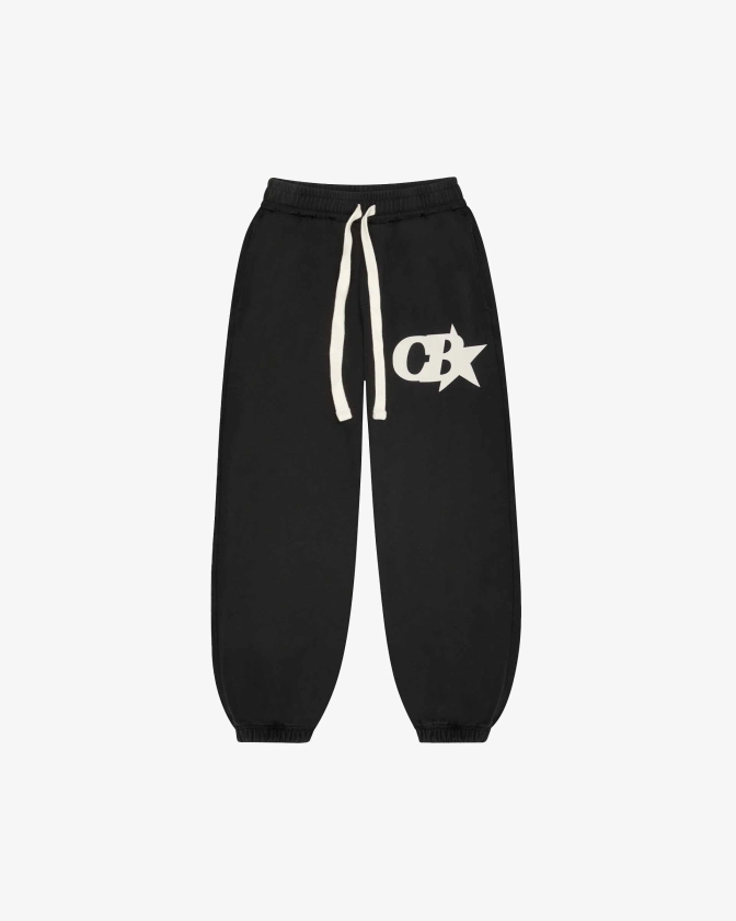 Cole Buxton | CB Star Sweatpants | Mens | Brushed Cotton | Vintage Black