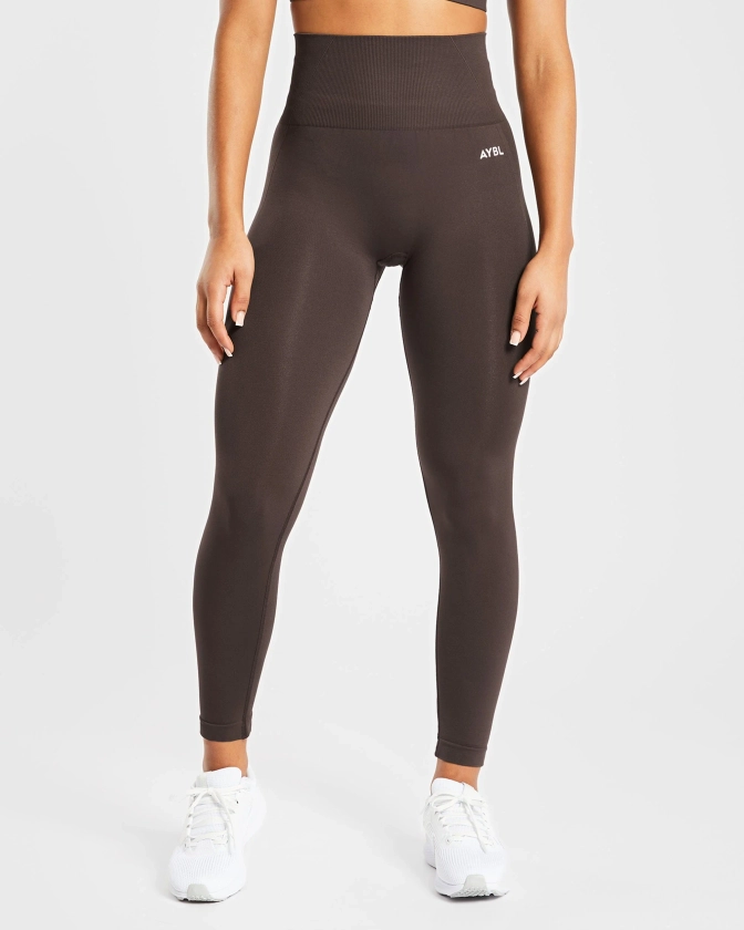 Empower Seamless Leggings - Cocoa Marron