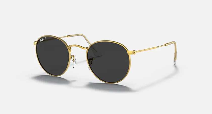 ROUND METAL Sunglasses in Gold and Black - RB3447 | Ray-Ban® US