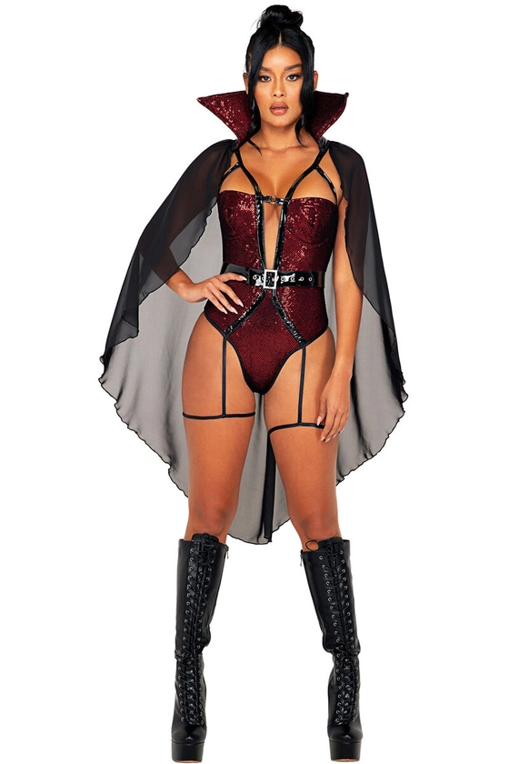 Roma Underworld Vampire Bodysuit Adult Women Costume Halloween 5074 sz Large