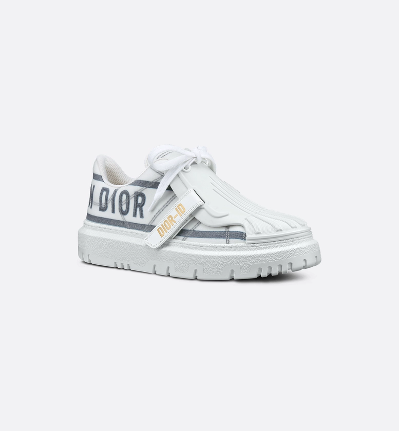 Dior-ID Sneaker White and French Blue Technical Fabric | DIOR