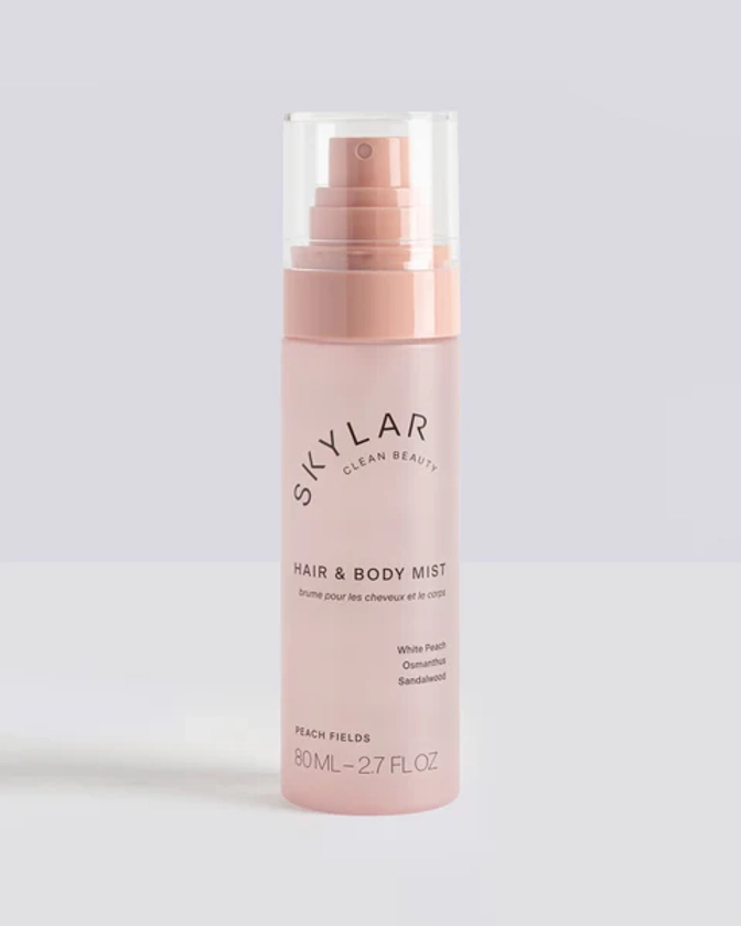 Peach Fields Body Hair & Body Mist: Fruity Fragrance | Skylar