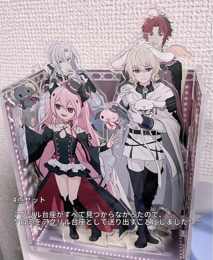 Seraph of the End Sanrio Collaboration Acrylic Stand Mikaela Limited Rare Japan