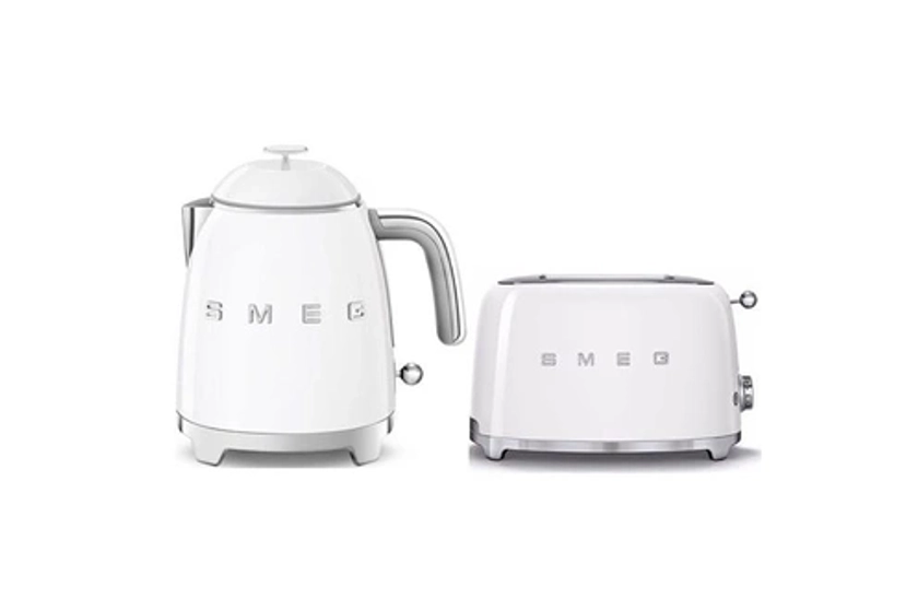 Bouilloire Smeg pack bouilloire petit format 0.8l 1400w grille pain toaster 2 fentes 950w année 50 | Darty