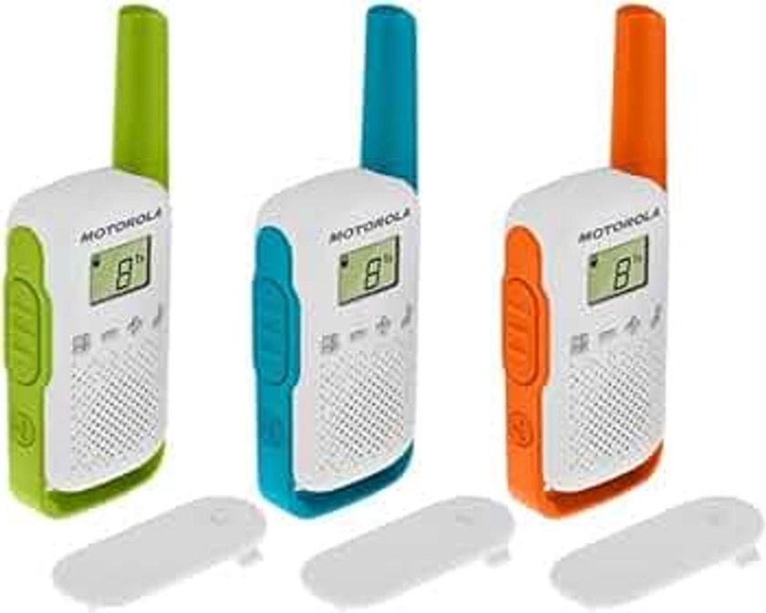 Motorola Talkabout T42 Triple PMR-Funkgeräte (3er Set, PMR446, 16 Kanäle, Reichweite 4 km)