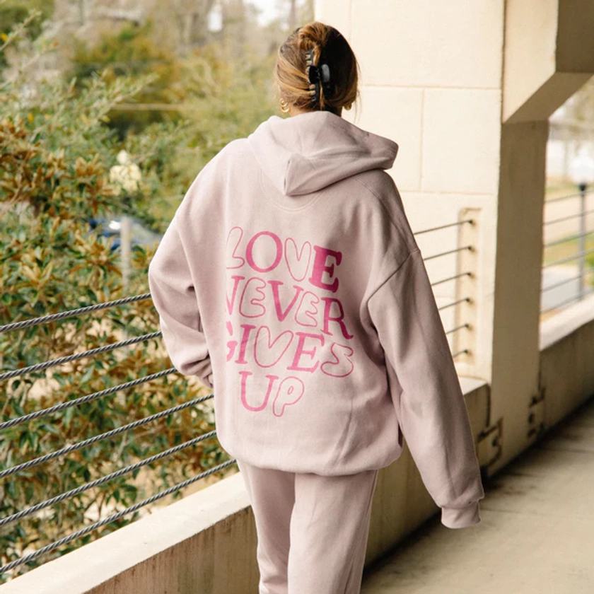 NEW! | "LOVE NEVER GIVES UP" PREMIUM HOODIE