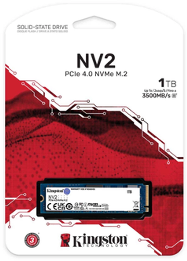 SSD диск Kingston NV2 1TB M.2 2280 NVMe PCIe 4.0 x4 (SNV2S/1000G)