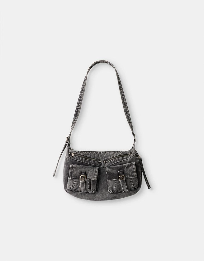 Sac bandoulière denim fermetures Éclair - BSK Teen