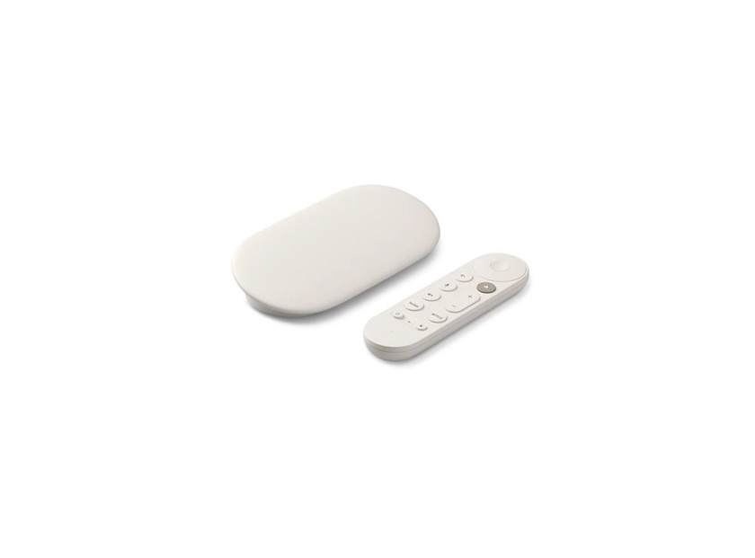 Passerelle multimédia Google TV Streamer 4K avec télécommande vocale 4K UHD Porcelaine