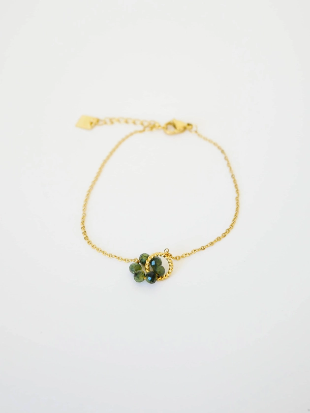 Bracelet Agate Verte