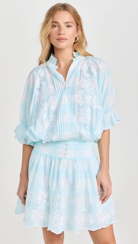 Juliet Dunn Gingham Print Blouson Dress | Shopbop