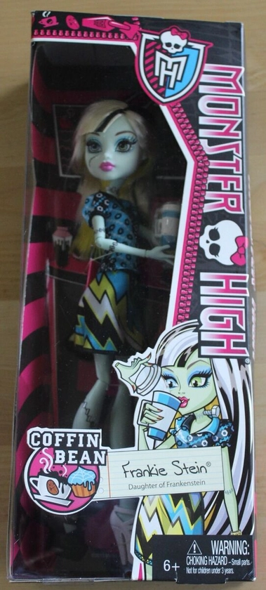 NEW/MINOR SHELF WEAR BOX Monster High Coffin Bean Frankie Stein Doll 2013