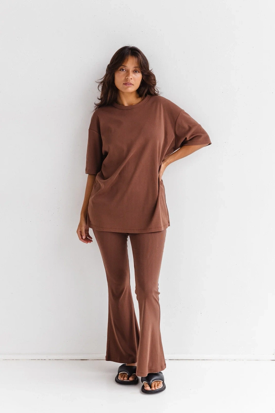 by CW | LOUNGE TEE - COFFEE | COCOWILLOW