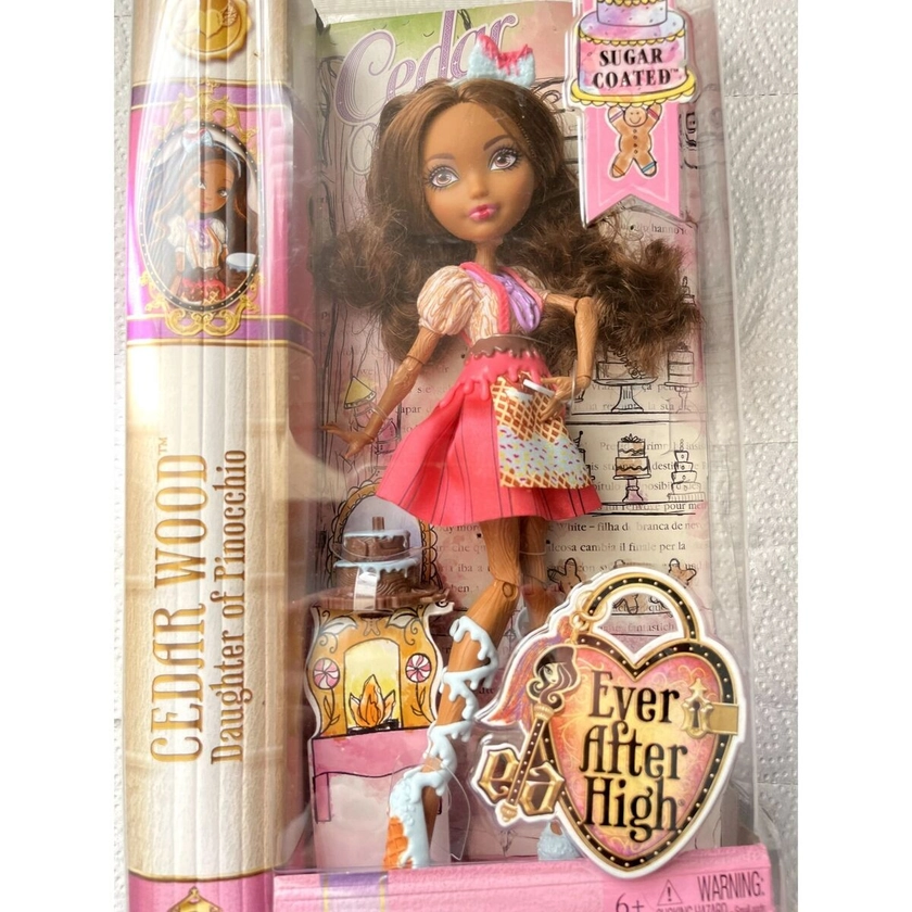 Ever After High Doll Cedar Wood Daughter of Pinocchio Sugar Coated New READ
