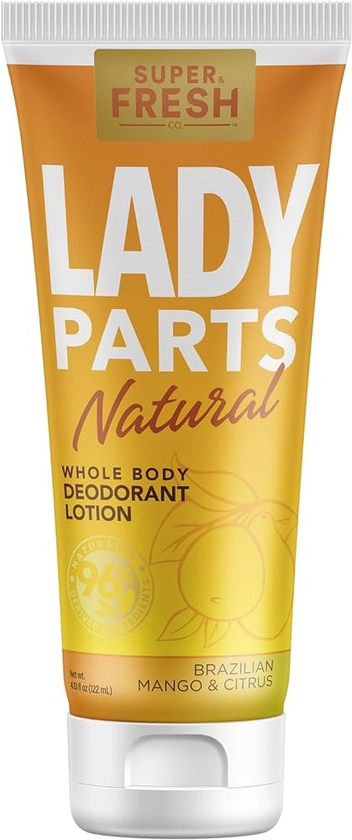 Amazon.com : Lady Parts Natural Deodorant for Private Parts & Body - Aluminum Free Deodorant for Women, Baking Soda Free, Hypoallergenic, and Safe For Sensitive Skin - Brazilian Mango & Citrus - 4 oz : Beauty & Personal Care